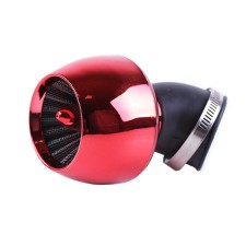 Filtru zero TT AGRO MOTO pentru scuter, Ø28 mm, 45°, roșu