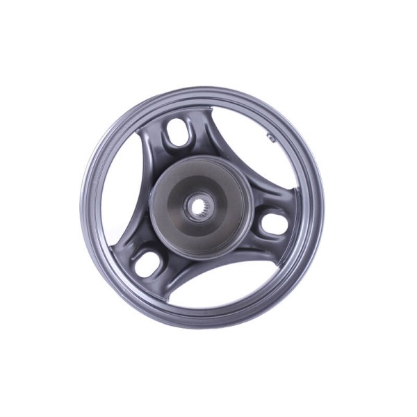 Диск задний ТАТА 10*2,15 на скутер Let's, стальной, барабанный тормоз Диск задний ТАТА 10*2,15 на скутер Let's, стальной, барабанный тормоз