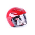Шлем мотоциклетный открытый с козырьком MD-705H VIRTUE (красный, size M)