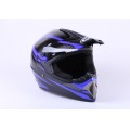 Cască de motocross MD-905 VIRTUE (negru și albastru, mărimea M)