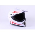 Casca motocross motocross MD-905 VIRTUE (alb-rosu, marimea L)