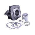 Piston (CPG) 41 mm TATA pentru scuter TAKT 16 cu motor pe benzină 50CC, set: 7 buc.