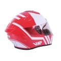 Casca moto integrala MD-813 VIRTUE (rosu-alb, marimea M)