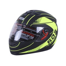 Шлем мотоциклетный интеграл MD-803 VIRTUE (черно-желтый матовый, size M)
