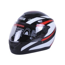 Casca integrala pentru motocicleta MD-101B VIRTUE (neagra cu dungi rosii si albe, marimea S)