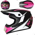 Casca motocross motocross MD-905 VIRTUE (negru-crimson, marimea S)