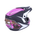 Casca motocross motocross MD-905 VIRTUE (negru-crimson, marimea M)