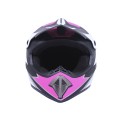 Casca motocross motocross MD-905 VIRTUE (negru-crimson, marimea M)