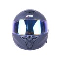 Cască de motocicletă integrală MD-820-1 VIRTUE (negru mat, albastru-sticlă chameleon, mărimea L)