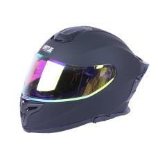 Casca moto cross MD-820-1 VIRTUE (negru mat, sticla cameleon galbena, marimea S)