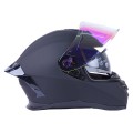 Casca moto cross MD-820-1 VIRTUE (negru mat, sticla cameleon galbena, marimea S)