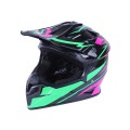 Casca moto cross MD-911 VIRTUE (neagra cu verde si crimson, marimea XS)