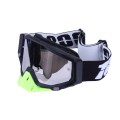 Casca moto cross MD-911 VIRTUE (neagra cu grafica color, marimea M) cu ochelari de protectie