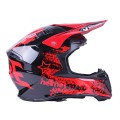 Cască de motocicletă cross pentru copii MD-902 VIRTUE (negru și roșu, mărimea XS)