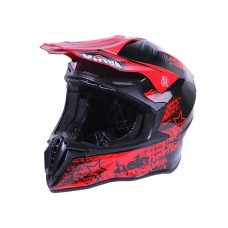 Шлем мотоциклетный кроссовый MD-902 VIRTUE (черно-красный, size M)