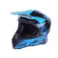 Шлем детский мотоциклетный кроссовый MD-902 VIRTUE (черно-голубой, size XS)
