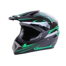 Casca motocross motocross MD-905 VIRTUE (negru-verde, marimea S)