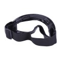 Ochelari de moto (sticlă transparentă simplă) VIRTUE acrilic tactic negru