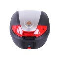Portbagajul (portbagajul) pentru motocicletă spate TATA YM-0830 (V-30L) 41×40×32 negru cu roșu