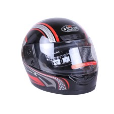 Шлем мотоциклетный интеграл МD-A105 VIRTUE (черно-красный глянцевый, size L)