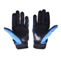 Мотоперчатки всесезонные(короткие) VIRTUE size L мембрана нубук карбон на липучке синие