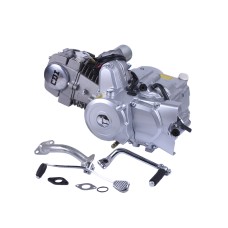 Двигатель бензиновый 125CC ТАТА на мопеды Дельта/Альфа/Актив, механика, электростартер, без карбюратора (тип 2)