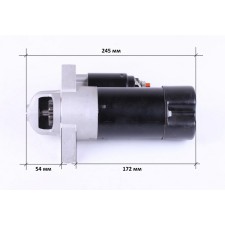 Demaror electric Z-11 (12V) TT AGRO MOTO 195N fit 68 mm