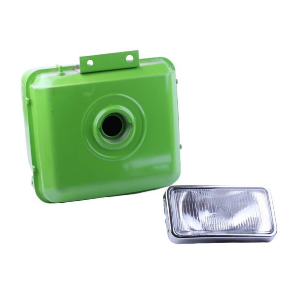 Бак топливный с фарой ТАТА на мототрактор ZUBR с дизельным двигателем 195N Бак топливный с фарой ТАТА на мототрактор ZUBR с дизельным двигателем 195N