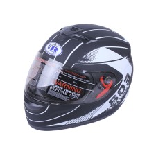 Шлем для мотоцикла, скутера VIRTUE MD-803 интеграл (черный с белым матовый, size L)