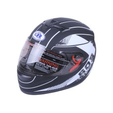 Шлем мотоциклетный интеграл VIRTUE MD-803 (черный с белым матовый, size L)