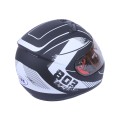 Cască de motocicletă integrală VIRTUE MD-803 (negru cu alb mat, mărimea L)