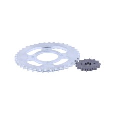 Pinion ?i pinion fa?? 39T/14T 428H YBX pentru moped Alpha, set: 2 buc.