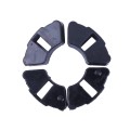 Benzi de cauciuc amortizoare YBX pentru moped Delta/Alpha, negre, set: 4 buc.