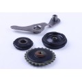 ?ntinz?tor de lan? YBX pentru moped Delta/Alpha, set: 3 role, culbutor