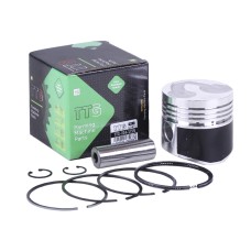 Kit piston 75 mm STD TTG pentru motor diesel 175N, cu joc supape, 9 buc.