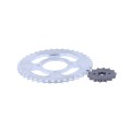 Pinion si pinion fata 39T/14T 428H TTG pentru moped Alpha, set: 2 buc.
