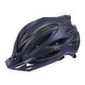 Casca de bicicleta H-093 TTG cu viziera neagra, lumina laterala (neagra, marimea L)