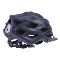 Casca de bicicleta H-093 TTG cu viziera neagra, lumina laterala (neagra, marimea L)
