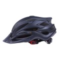 Casca de bicicleta H-093 TTG cu viziera neagra, lumina laterala (neagra, marimea L)