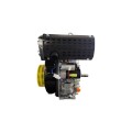 Двигатель 186FE - дизель (под шпонку диаметр 25 мм) (9 л.с.) с электростартером - YBX