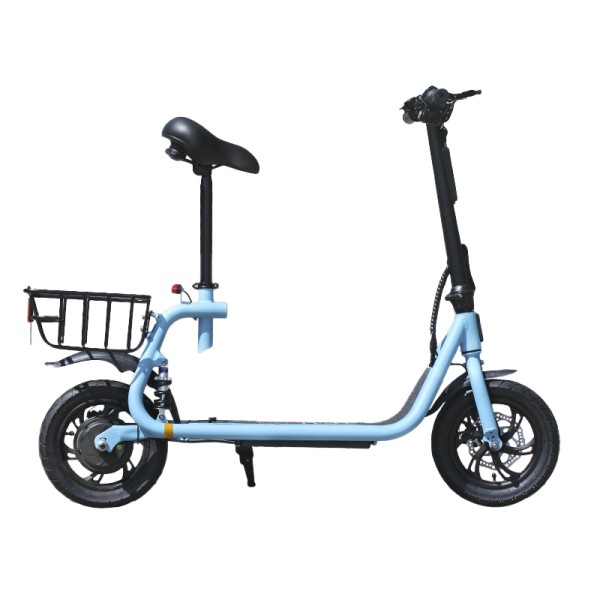 Электросамокат литий-ионный с сиденьем TTG SM Q2 36V 10.4AH голубой Электросамокат литий-ионный с сиденьем TTG SM Q2 36V 10.4AH голубой