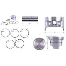 Kit piston 92.00 mm STD TATA pentru motor pe benzina 192F pentru generator GN 5-6 KW