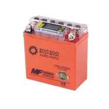 Baterie cu gel OUTDO 5AH-YTX12N5-3B pentru mopedul Active, portocaliu, 119*60*129 mm, cu afișaj