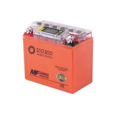Baterie cu gel OUTDO 12N7-BS 7AH pentru motocicletă, 137*76*128 mm, portocaliu, CU DISPLAY