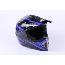 Casca motocross motocross MD-905 VIRTUE (negru-albastru, marimea L)