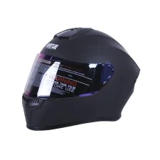 Cască integrală MD-813 VIRTUE pentru motocicletă și scuter (negru mat, lentilă chameleon, mărimea S)