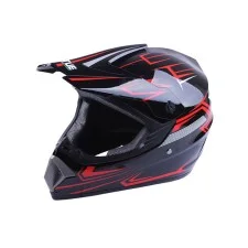 Cască de motocicletă cross MD-905 VIRTUE (negru și roșu, mărimea S)