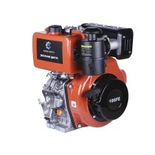 Motor diesel cu demaror electric 186FE TT AGRO MOTO (cu ieșire pe arbore sub cheie, 25 mm) 9 CP.
