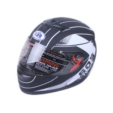 Cască integrală VIRTUE MD-803 pentru motocicletă și scuter (negru și alb mat, mărimea L)